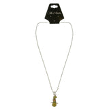 Mi Amore Smiley Face Hat Pendant-Necklace Multicolor & Silver-Tone
