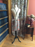 Rose and Animal Print Sheer Chemise with Matching Thong
