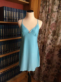 Soft Aqua Blue Chemise with Adjustable Straps