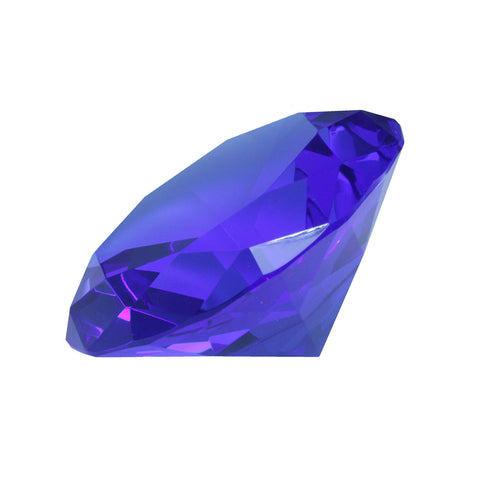 Mi Amore Crystal Jewel Shaped Decorative-Paper-Weight Blue
