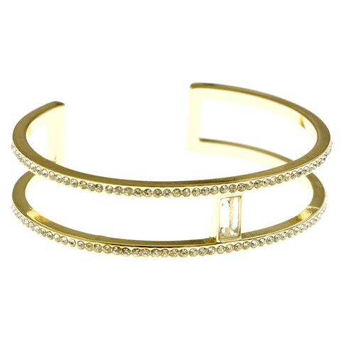 Mi Amore Bling Cuff-Bracelet Gold-Tone