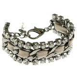 Mi Amore Adjustable Fashion-Bracelet Black/Gray