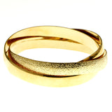 Mi Amore Linked-Bangle-Bracelet Gold-Tone