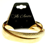 Mi Amore Linked-Bangle-Bracelet Gold-Tone