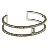 Mi Amore Bling Cuff-Bracelet Silver-Tone