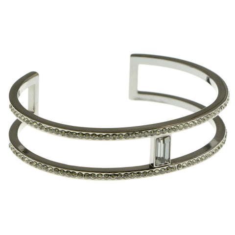 Mi Amore Bling Cuff-Bracelet Silver-Tone