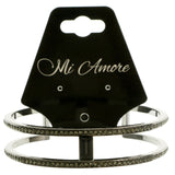 Mi Amore Bling Cuff-Bracelet Silver-Tone