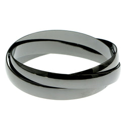 Mi Amore Linked-Bangle-Bracelet Black