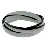 Mi Amore Linked-Bangle-Bracelet Black