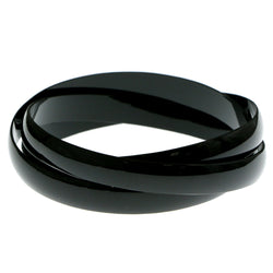 Mi Amore Linked-Bangle-Bracelet Black