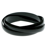 Mi Amore Linked-Bangle-Bracelet Black