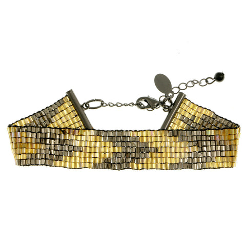 Mi Amore Adjustable Fashion-Bracelet Gold-Tone/Silver-Tone