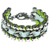 Mi Amore Adjustable Fashion-Bracelet Multicolor/Silver-Tone