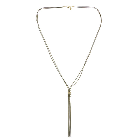 Mi Amore Tassel Y-Necklace Gold-Tone