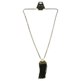 Mi Amore Brush Pendant-Necklace Gold-Tone/Black
