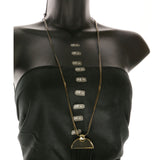 Mi Amore Brush Pendant-Necklace Gold-Tone/Black