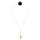 Mi Amore Stone Cone Pendant-Necklace Multicolor/Gold-Tone