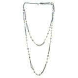Mi Amore Adjustable Layered-Necklace Silver-Tone