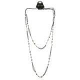 Mi Amore Adjustable Layered-Necklace Silver-Tone