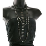 Mi Amore Adjustable Layered-Necklace Silver-Tone