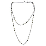 Mi Amore Adjustable Layered-Necklace Multicolor/Black