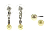 Silver-Tone Multiple Dangle Earrings Set GC67SA