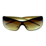 Mi Amore UV protection Wrap-Sunglasses Tortoise-Shell Frame/Brown Lens