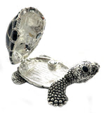 Turtle shaped jewelry holder made of metal alloy JHS11