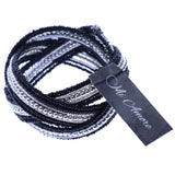 Mi Amore Cuff-Bracelet Silver-Tone/Black