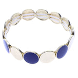 Mi Amore Stretch-Bracelet Gold-Tone/Blue