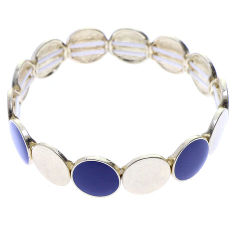 Mi Amore Stretch-Bracelet Gold-Tone/Blue