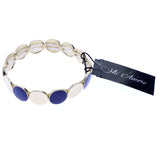 Mi Amore Stretch-Bracelet Gold-Tone/Blue