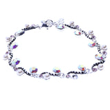 Mi Amore Fashion-Bracelet Silver-Tone/Clear