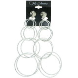 Mi Amore Clip-On-Earrings Silver-Tone #LQC505