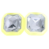 Mi Amore Clip-On-Earrings Green #LQC0507