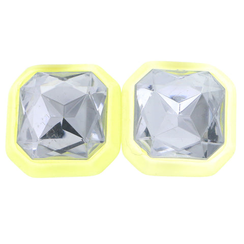 Mi Amore Clip-On-Earrings Green #LQC0507