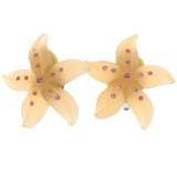 Mi Amore Star Fish Clip-On-Earrings Peach/Pink #LQC0594