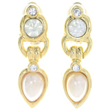 Mi Amore Clip-On-Earrings Gold-Tone/White #LQC0607