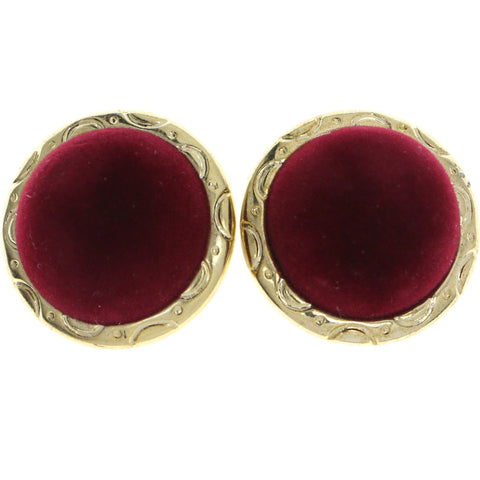 Mi Amore Clip-On-Earrings Gold-Tone/Red #LQC0624
