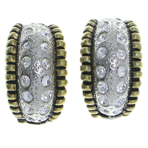 Mi Amore Clip-On-Earrings Gold-Tone/Silver-Tone #LQC0673