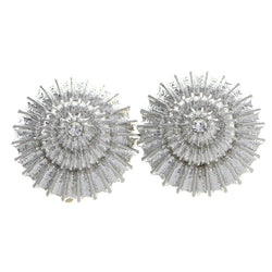 Mi Amore Clip-On-Earrings Silver-Tone #LQC0676