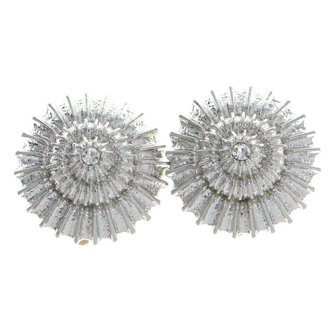 Mi Amore Clip-On-Earrings Silver-Tone #LQC0676