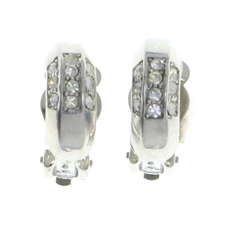 Mi Amore Clip-On-Earrings Silver-Tone #LQC0677