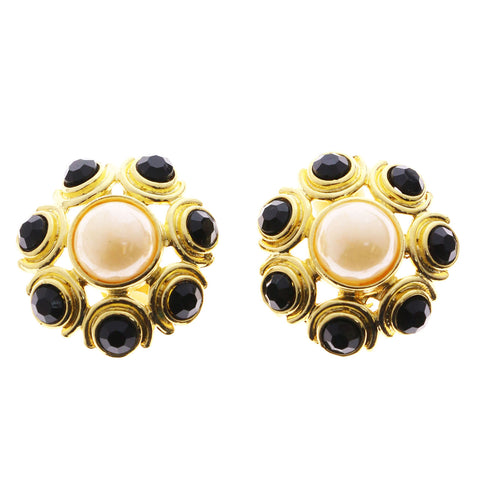 Mi Amore Clip-On-Earrings Gold-Tone/Multicolor #LQC0803