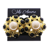 Mi Amore Clip-On-Earrings Gold-Tone/Multicolor #LQC0803