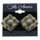 Mi Amore Clip-On-Earrings Silver-Tone/Gold-Tone #LQC0804