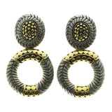 Mi Amore Clip-On-Earrings Silver-Tone/Gold-Tone #LQC0811