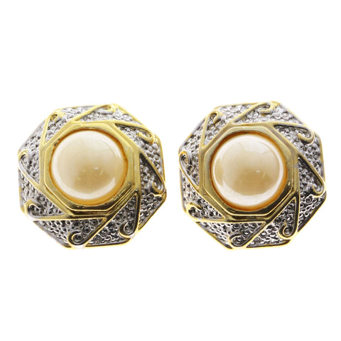 Mi Amore Clip-On-Earrings Gold-Tone/Silver-Tone #LQC0826