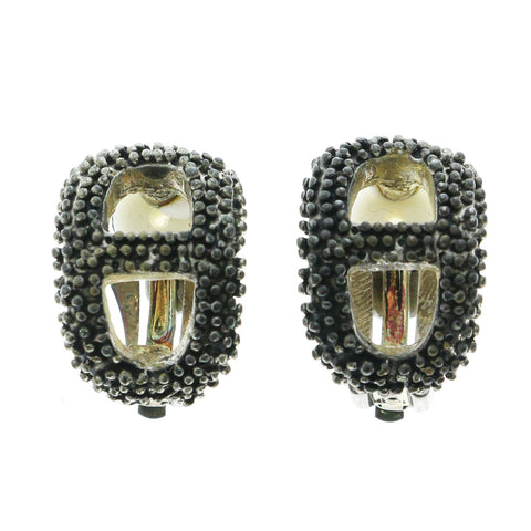 Mi Amore Clip-On-Earrings Silver-Tone #LQC0831