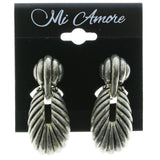 Mi Amore Clip-On-Earrings Silver-Tone #LQC0834
